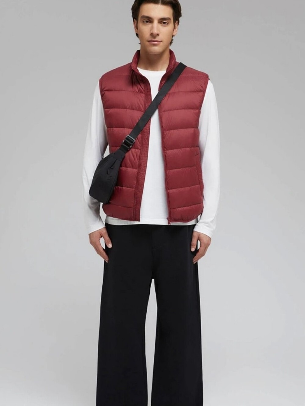 Down 80/20 Women's Quilted Puffer Vest - Burgundy